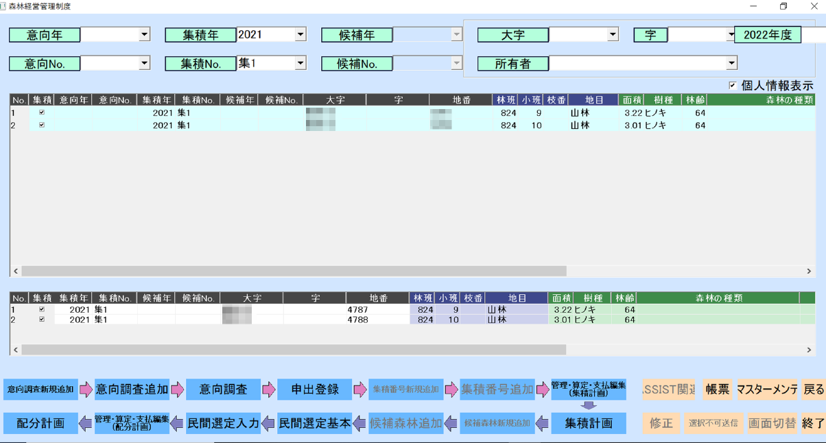 作業進捗表示